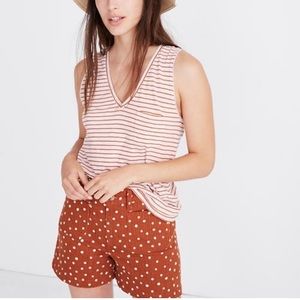 Madewell Whisper Pocket Tank Striped